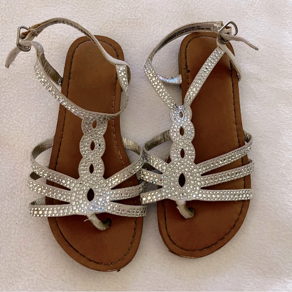 Silver Gem Sandals